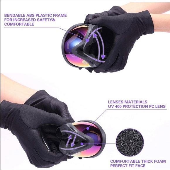 2-Pack Snow Ski Goggles, Snowboard Goggles - Picture 5 of 7